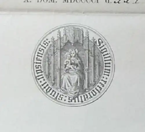 Original-Ernennungsurkunde der Universität Leipzig,1901, Rektor Paul Zweifel