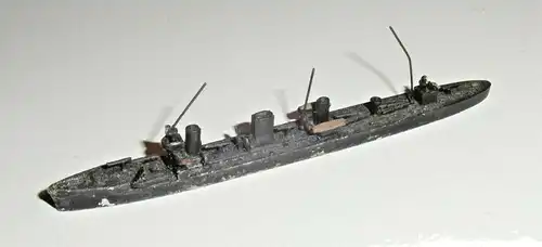 Schiffsmodell Torpedoboot-Zerstörer  „B 97“ (1. Weltkrieg) aus Metall