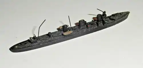 Schiffsmodell Torpedoboot-Zerstörer  „B 97“ (1. Weltkrieg) aus Metall
