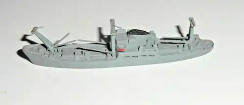 Schiffsmodell Materialtransporter „ANGELN Hansa 65“ der Bundesmarine aus Metall