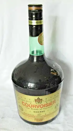 Eiskübel aus Kunststoff in Form einer COURVOISIER-Flasche - Werbeartikel ca 1970