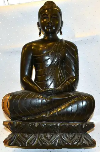 Buddha,Statue,dunkles Holz,20.Jhdt,schwer