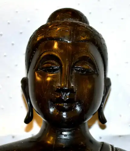 Buddha,Statue,dunkles Holz,20.Jhdt,schwer