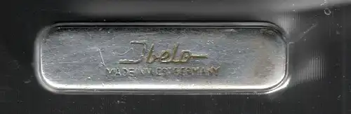 Gasfeuerzeug Marke „Ibelo“, wohl 1950er Jahre,mit Gebrauchsspuren