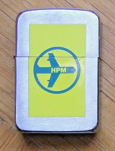 Benzinfeuerzeug Marke „ZIPPO“, Werbung Hopf,u. HPM,wohl 1970er Jahre