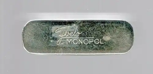 Benzinfeuerzeug Marke Ibelo MONOPOL - Werbeartikel der Firma Clara