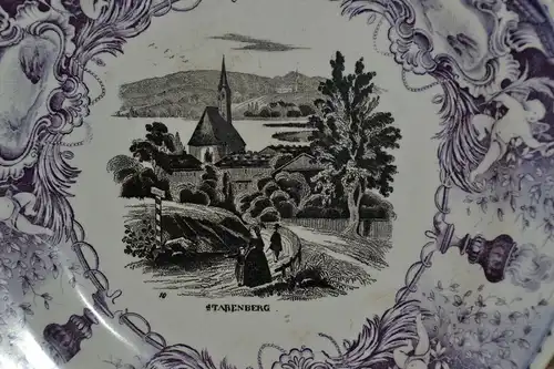 Umdruckteller,Schramberg, mit einer Ansicht von Starnberg,19.Jhdt.Ø 21 cm