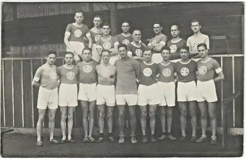 Ansichtskarte Sportler der Stuttgarter Kickers – Mannschaftsphoto 1922