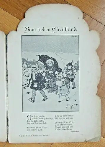 Uraltes Weihnachtsbuch vom A. Jaser G. m. b. H. Kunstverlag Nürnberg,ca.1900