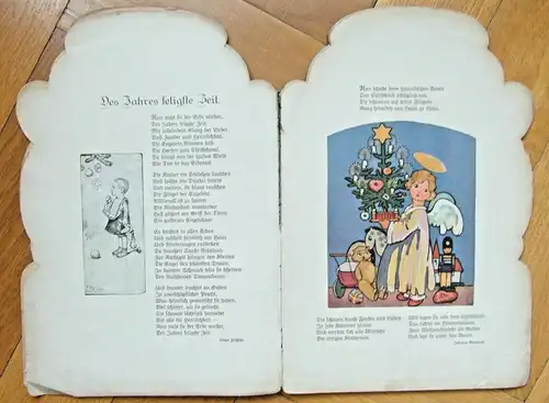 Uraltes Weihnachtsbuch vom A. Jaser G. m. b. H. Kunstverlag Nürnberg,ca.1900