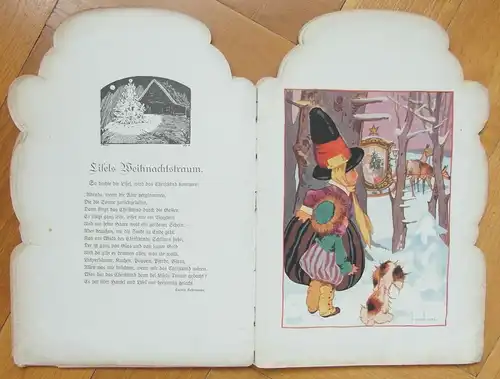 Uraltes Weihnachtsbuch vom A. Jaser G. m. b. H. Kunstverlag Nürnberg,ca.1900