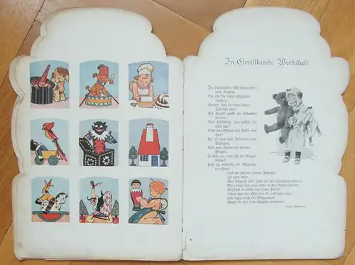 Uraltes Weihnachtsbuch vom A. Jaser G. m. b. H. Kunstverlag Nürnberg,ca.1900