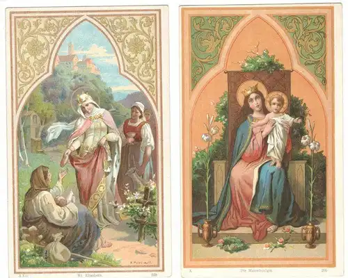 Verkaufspräsentation,polychromer Karton f.Karten m. 11 dpseitigen Karten,1900