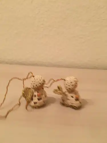 Weihnachtsschmuck, Engel aus Baumwolle, 20 Jhdt