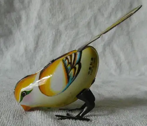 Blechspielzeug Singvogel III mit Federantrieb