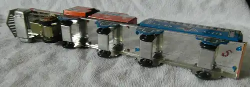 Blechspielzeug Eisenbahn SFTF,mit Schwungradantrieb im Originalkarton