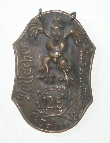 Pullacher RABENRITTER - Faschingsorden 1983 aus Bronzeguss