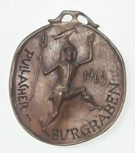 Pullacher BURGRABEN - Faschingsorden 1965 aus Bronzeguss