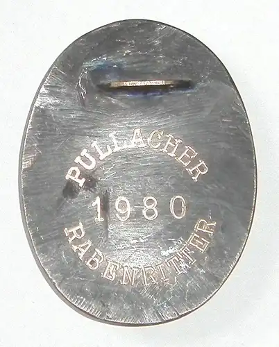 Pullacher RABENRITTER - Faschingsorden 1980 aus Bronzeguss