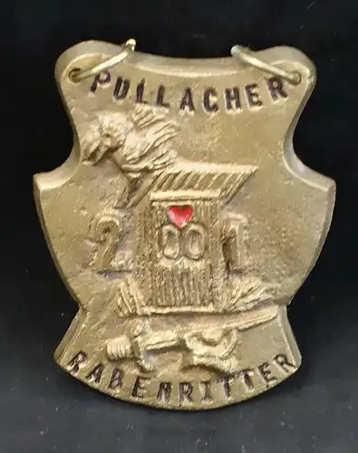 Pullacher RABENRITTER - Faschingsorden 2001 aus Bronzeguss