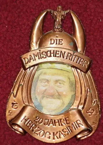 Faschingsorden,Damische Ritter,München,1983,Metall (aus Sammlungsauflösung)