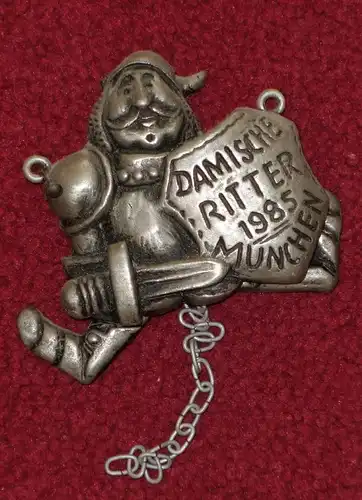 Faschingsorden,Damische Ritter,München,1985,Metall (aus Sammlungsauflösung)