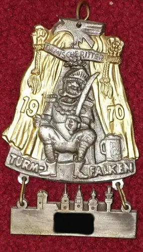 Faschingsorden,Damische Ritter,München,1970,Metall (aus Sammlungsauflösung)