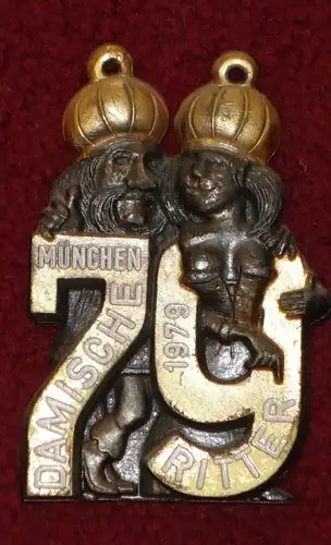 Faschingsorden,Damische Ritter,München,1979,Metall (aus Sammlungsauflösung)