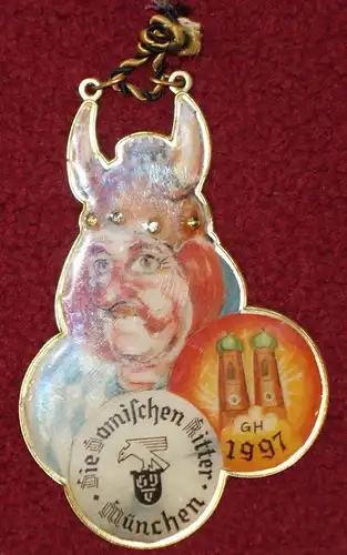 Faschingsorden,Damische Ritter,München,1997,Metall (aus Sammlungsauflösung)