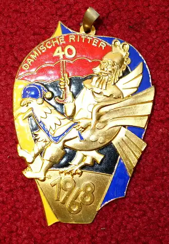 Faschingsorden,Damische Ritter,München,1968,Metall (aus Sammlungsauflösung)