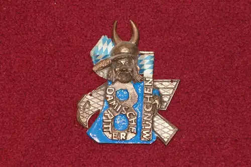 Faschingsorden,Damische Ritter,München,1981,Metall (aus Sammlungsauflösung)