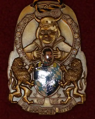 Faschingsorden,Damische Ritter,München,1995,Metall (aus Sammlungsauflösung)
