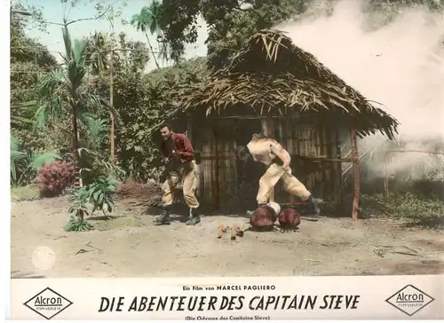 6 Aushangphotos Marcel Pagliero: DIE ABENTEUER DES CAPITAIN STEVE