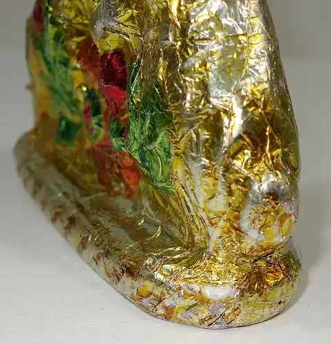 Osterhasen,Material unbekannt,kein Kunststoff!! mit Folie überzogen,1960/70