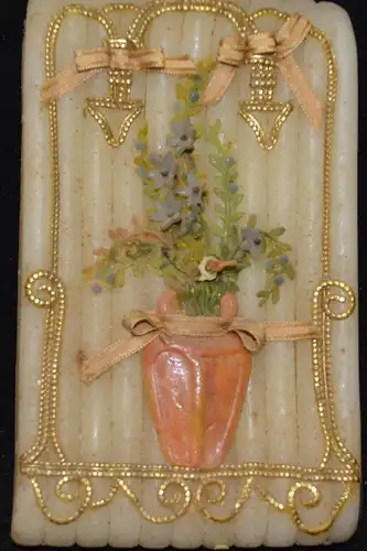 Wachsstöckl, Wachsstock ,Vase mit Blumen u.Vogel.19.Jhdt.,Bayern,Österreich,