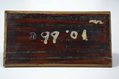 Holzrelief, 2 Störche, Asien, farbig gefaßt und teilvergoldet