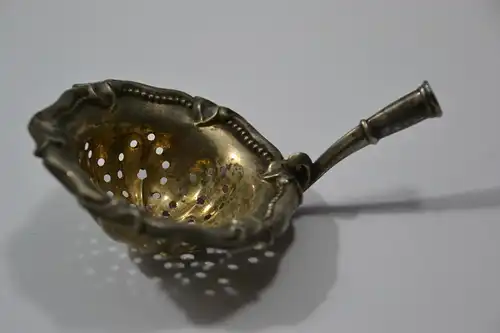 Schöpfkelle, Sieb, Silber, ohne Griff, ca. 43 Gramm