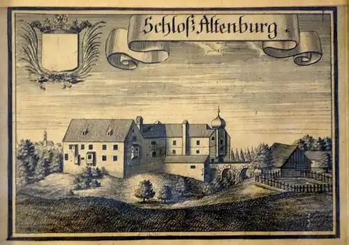 Kupferstich,Michael Wening,17.Jhdt.,Schloß Altenburg bei Bamberg
