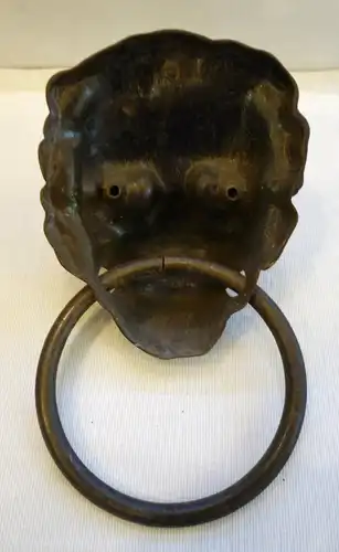 Türklopfer,Löwe,Löwenkopf mit Ring,Weißblech,1970