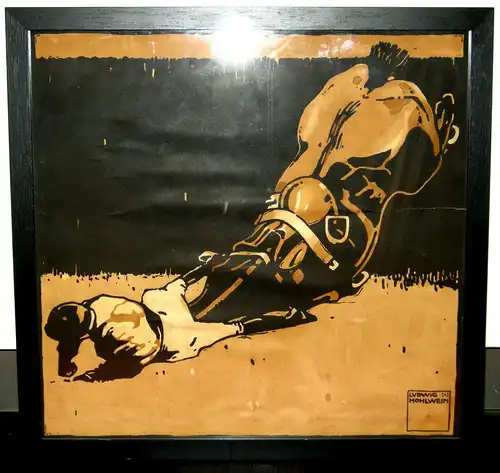 Hohlwein,Ludwig,1930,altes Plakat,Serie Turf,Racing,