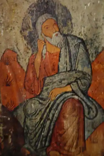 Ikone, Heiliger, auf Holz gemalt, Griechenland, Druck