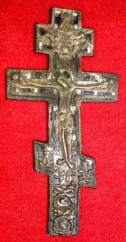 Kreuz,Orthodoxes Kreuz,Russland,Bronze,Ende 19. Jahrhundert