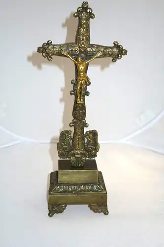 Kruzifix,Kreuz,18.Jhdt.,süddeutsch,Bronze