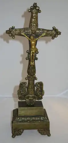 Kruzifix,Kreuz,18.Jhdt.,süddeutsch,Bronze