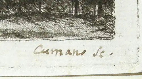Kupferstich,Landschaft,3 Blätter,Constantino Cumano wohl nach Rembrandt,18.Jhdt