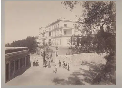 Photographie Palast Achilleion bei Gastouri auf Korfu, ca. 1880