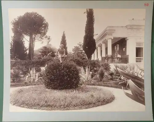 Photographie Palast Achilleion bei Gastouri auf Korfu, ca. 1880