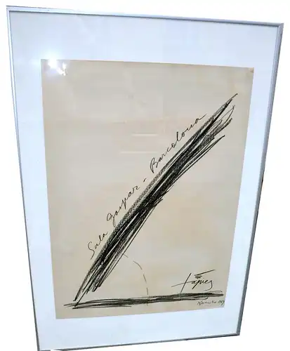 ANTONI TÁPIES PUIG (Barcelona, 1923 - 2012). , "Poster lithograph Sala Gaspar