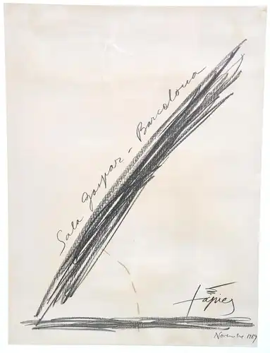 ANTONI TÁPIES PUIG (Barcelona, 1923 - 2012). , "Poster lithograph Sala Gaspar