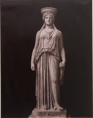 Photographie Skulptur „Karyatide“ in den Vatikanischen Museen, Rom, J. Anderson